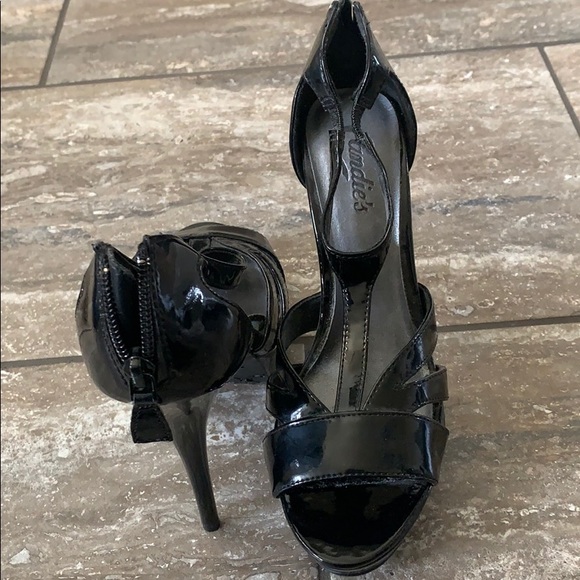 Candies Platform Patent Leather High Heels - Picture 2 of 8